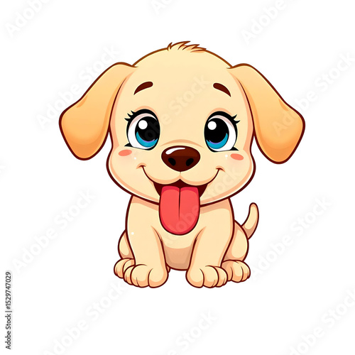 A Cute Pet Dog in Happy Mood
