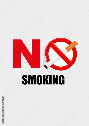 Free Download No Smoking Sign with Cigarette Representation for Health Awareness. No smoking sign showing crossed-out cigarette symbolizing anti-smoking message and advocacy for tobacco-free living. - GFXLoad