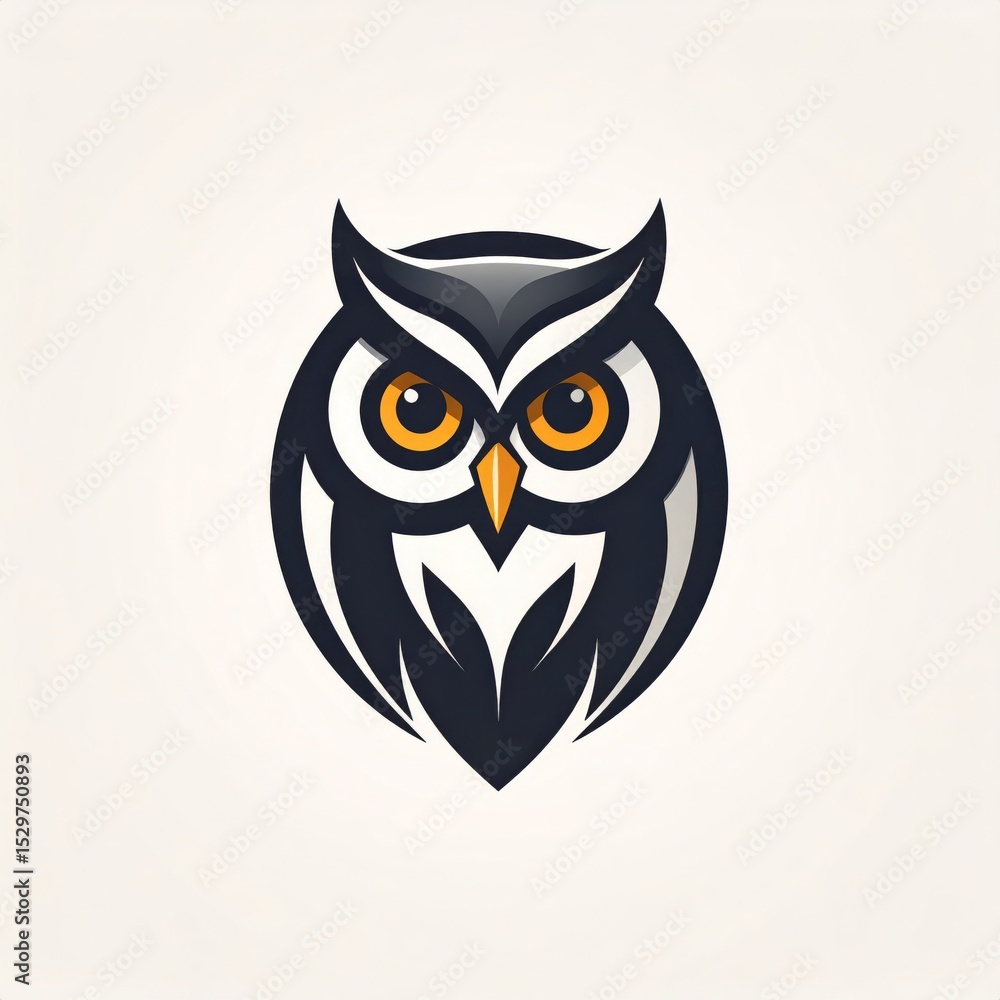 Naklejka premium Owl logo concept