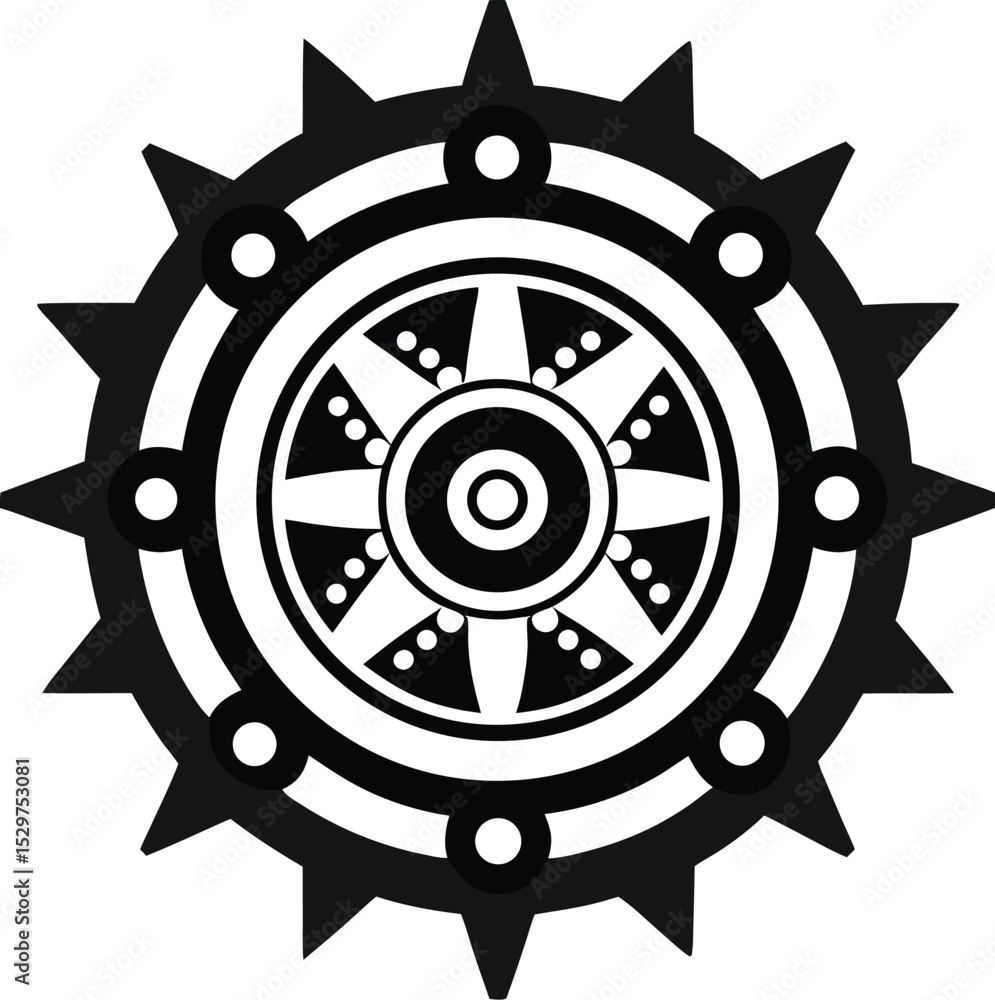 Obraz premium sun and wheel