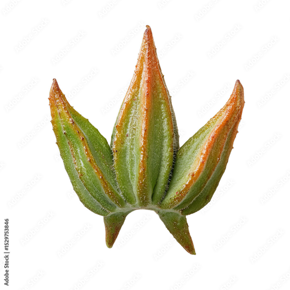 Fototapeta premium Close up of a unique plant leaf with vibrant colors.