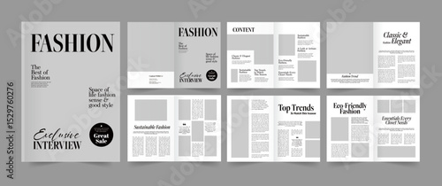 Lifestyle Magazine, Fashion Magazine Template 