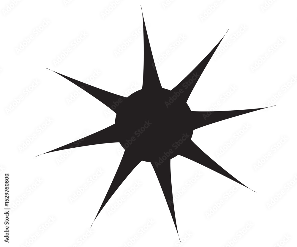 Fototapeta premium sun black minimalis bold high contrast
