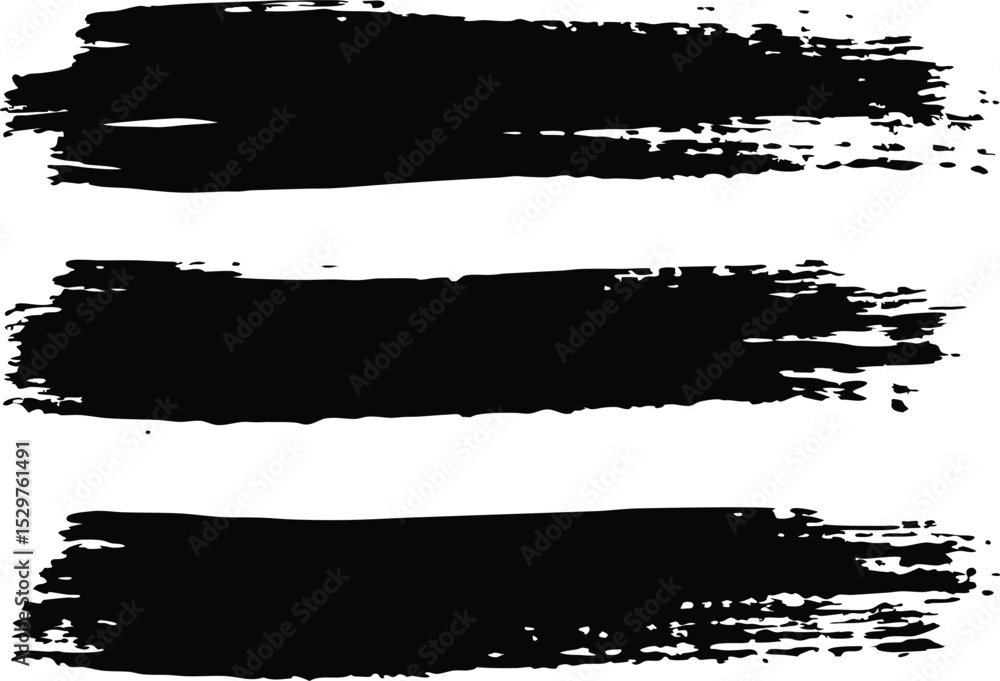 Set of Black ink brush stroke silhouette strokes collection vector graphics Set of Black ink brush stroke silhouette strokes collection vector graphics