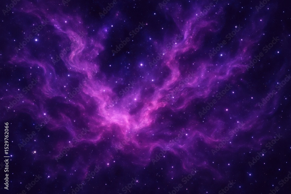 Purple and Magenta Nebula Stardust Wallpaper for Cosmic and Space-Themed Background Design