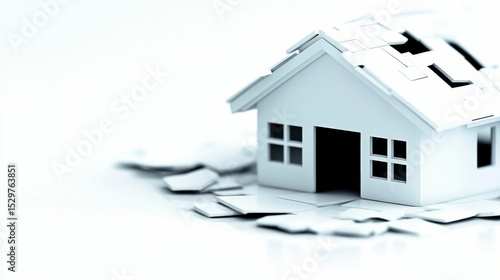 Wallpaper Mural Shattered Home: A Visual Representation of Ruin Torontodigital.ca