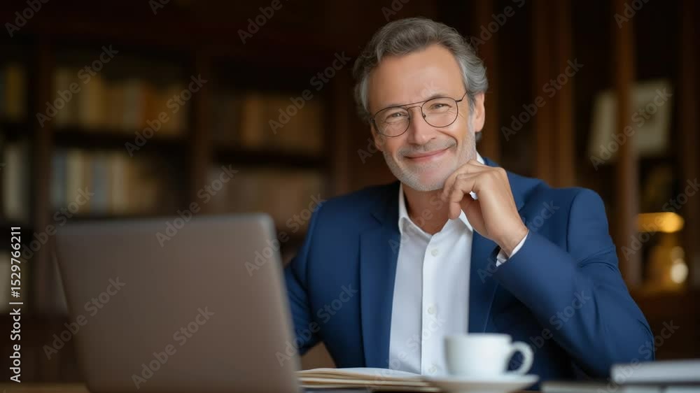 Professional legal consultation video call in a home office Professional legal consultation video call in a home office
