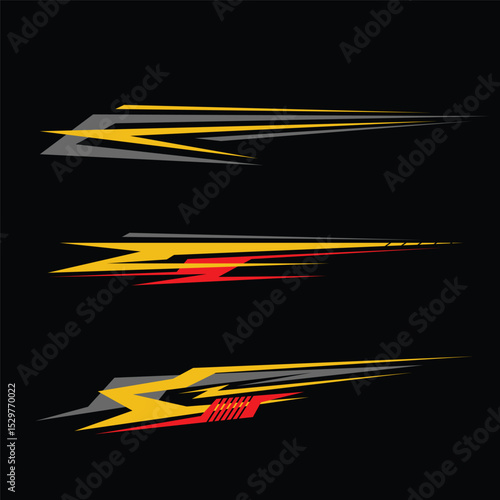 car wrap sticker design vector. modern car sticker design
