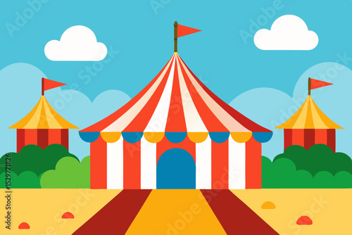 circus tent vector illustration