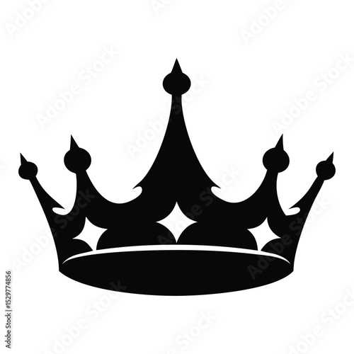 crown silhouette, crown, king crown, queen crown