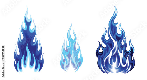 The Enchanting Dance of Blue Flames A Captivating Display of Heat and Energy
