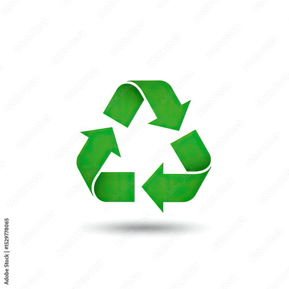 recycle symbol on white background recycle symbol on white background