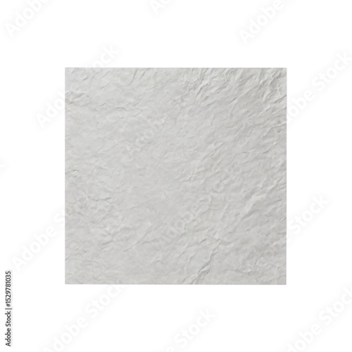 White paper isolated on transparent background