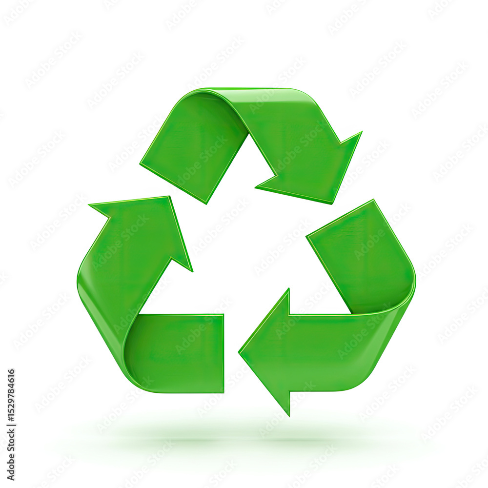 Obraz premium recycle symbol on white background