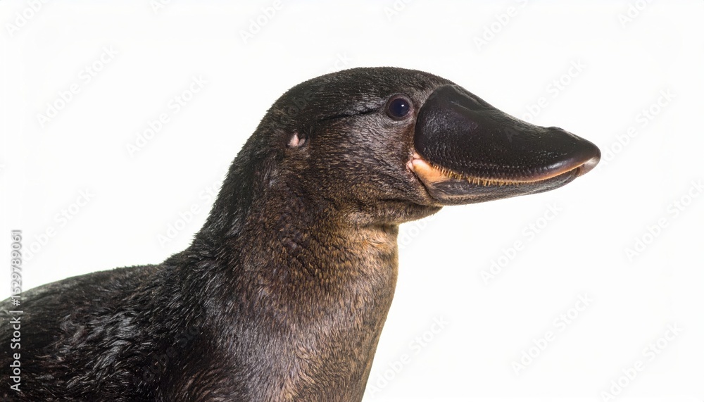 Obraz premium Platypus over white background, exotic animal