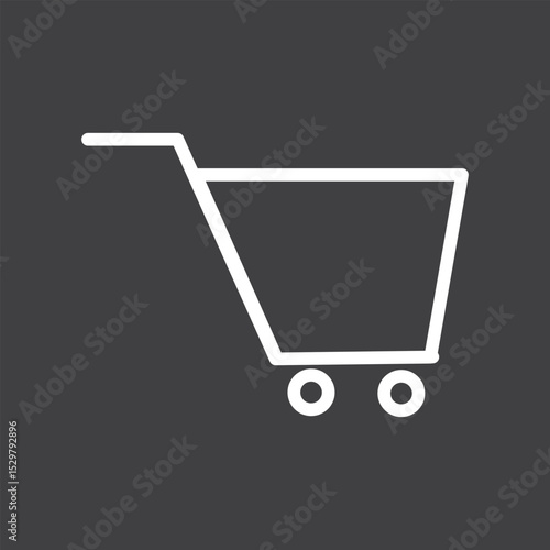 Shopping cart icon vector