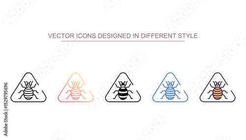 Pest Detection icon design with white background stock illustration