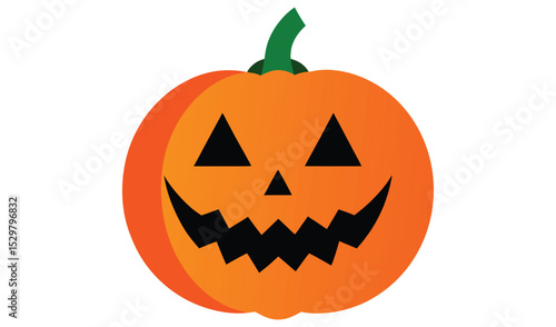 Simple halloween jack o lantern pumpkin design
