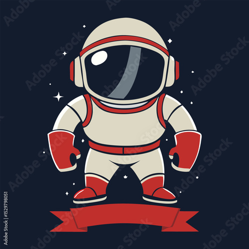 space helmet boxer zero gravity glove futuristic vector
