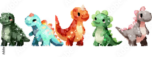 Adorable Collection of Cute Cartoon Dinosaurs