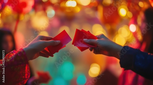 Red envelopes exchanged