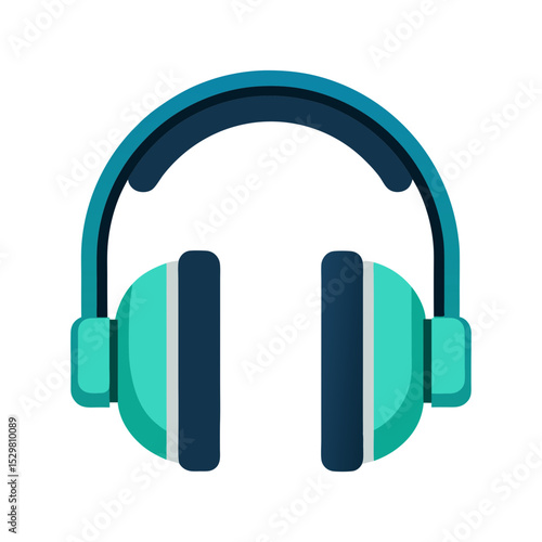 headphones icon isolated vector art illustration