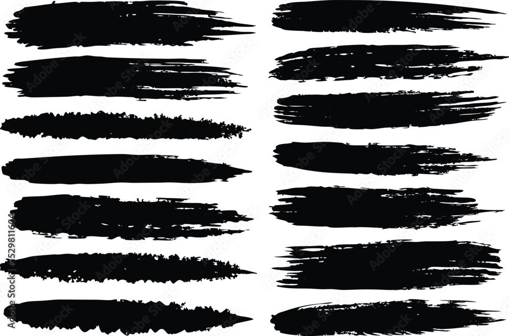 Paint grunge backgrounds, brushstrokes set on a white background
Paint grunge backgrounds, brushstrokes set on a white background