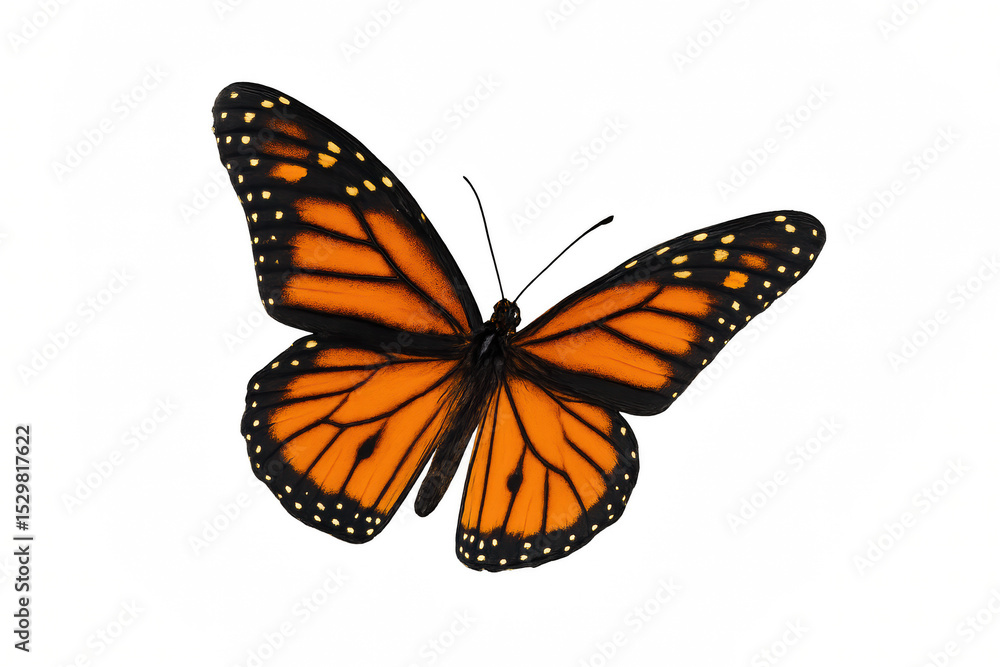Monarch butterfly isolated on a white background for transparent background png Monarch butterfly isolated on a white background for transparent background png