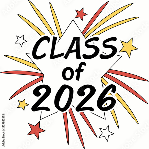 Class of 2026 graduation celebration design