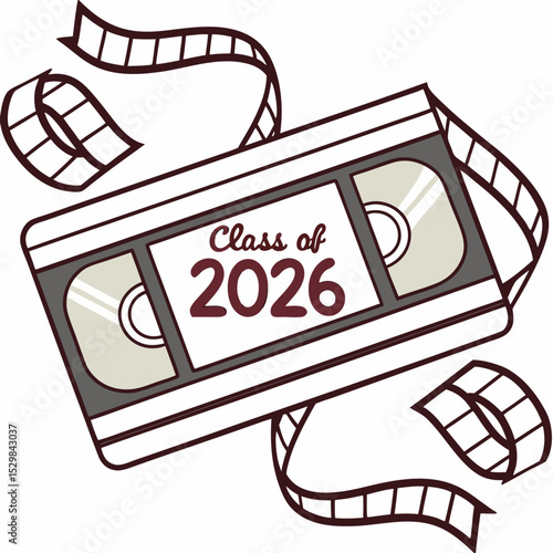 Class of 2026 vhs tape graduation memories