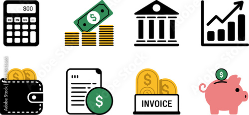 Understanding finance and investment management for growth and wealth creation strategies online now today editable stock vector illustration
