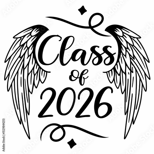 Class of 2026 graduation wings design