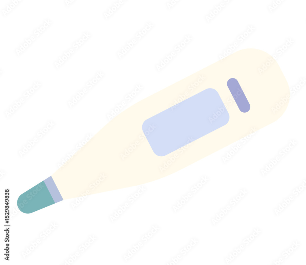 可愛くてシンプルな体温計のベクターイラストアイコン(Cute and Simple Vector Illustration Icon of Thermometer) 可愛くてシンプルな体温計のベクターイラストアイコン(Cute and Simple Vector Illustration Icon of Thermometer)