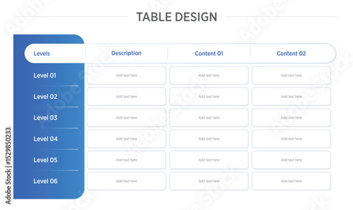 Versatile Table Designs: 1 Unique PowerPoint Layouts