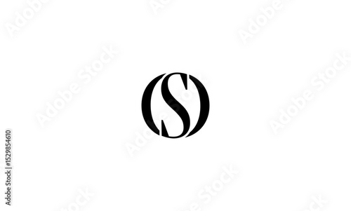 OS initial letters, monogram logo