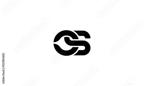 OS initial letters, monogram logo