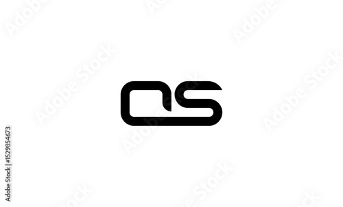 OS initial letters, monogram logo