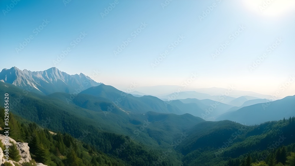 Naklejka premium panorama of the mountains