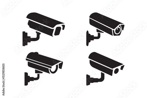 Security Camera CCTV Silhouettes