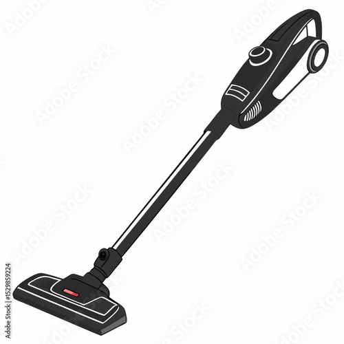 Professional handheld vacuum cleaner isolated on white background