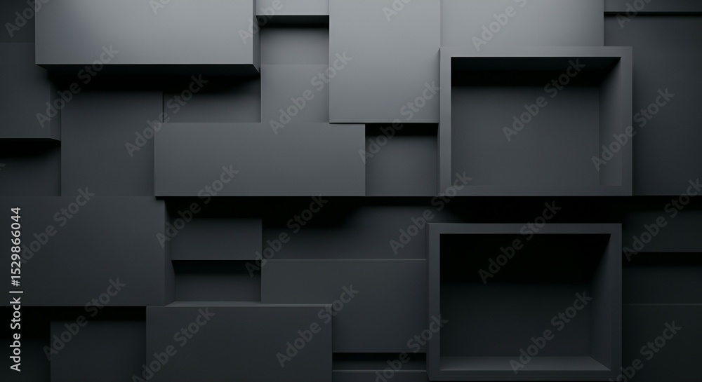 Dark Grey Abstract Geometric Shapes Modern Minimalist Background Design Dark Grey Abstract Geometric Shapes Modern Minimalist Background Design