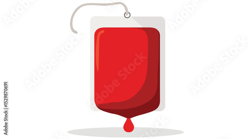 Professional Vector Illustration of Blood Bag Icon Isolated on White Background
