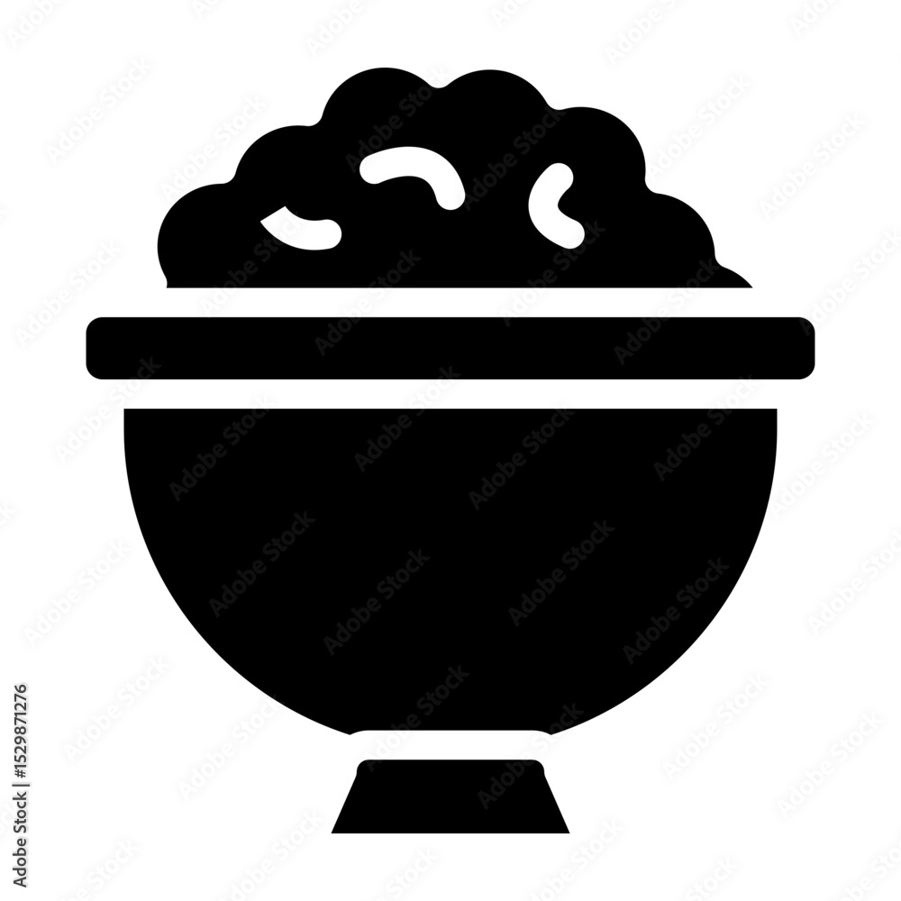Salsa Bowl Vector Glyph Icon Design Salsa Bowl Vector Glyph Icon Design