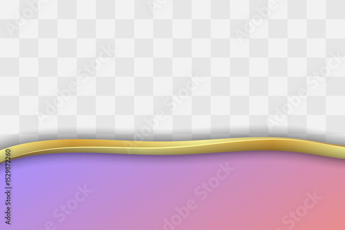 Stylish Golden with Beautiful Gradient Business Footer. Transparent Gradient Footer Background for Business Flyer, Banner, Website, Poster or More