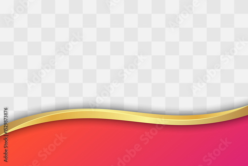 Stylish Golden with Beautiful Gradient Business Footer. Transparent Gradient Footer Background for Business Flyer, Banner, Website, Poster or More