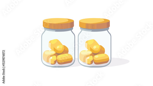 Medical Pill Vector Illustration for Pharmaceutical Use