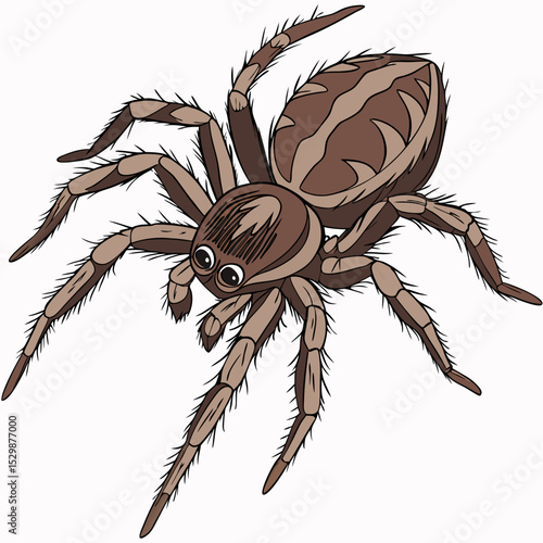 Close up on a 3 D spider 
