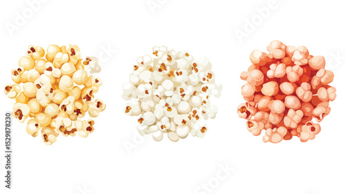 Popcorn Vector Isolated Illustration for Creative Designs
