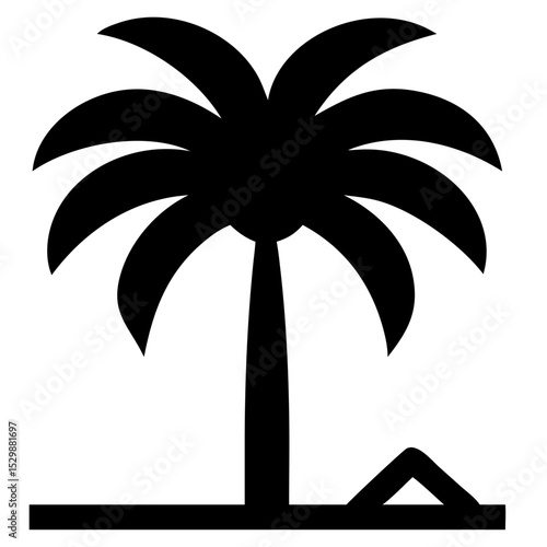 Dead  tree silhouette vector illustration
