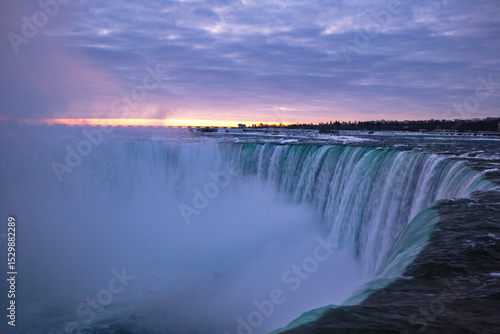 Morning surise at Niagara Falls